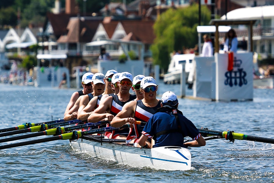 Rowers on the River at Pangbourne College