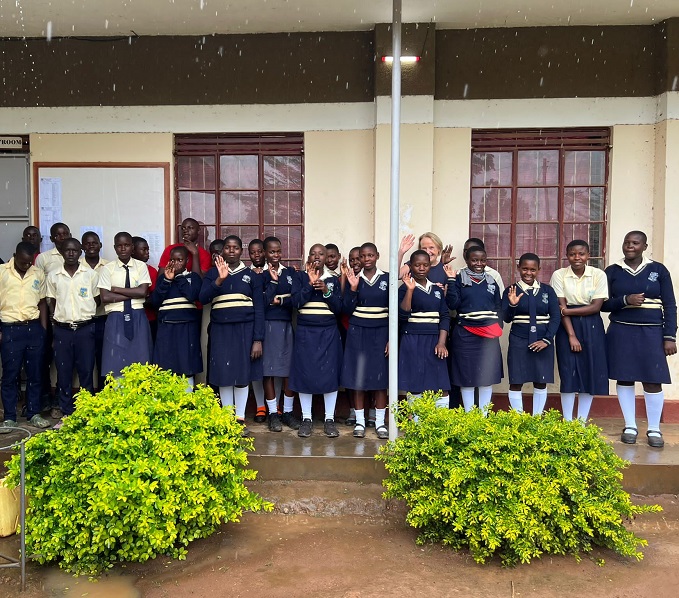 Pupils at St Kizitokizza Secondary School 
